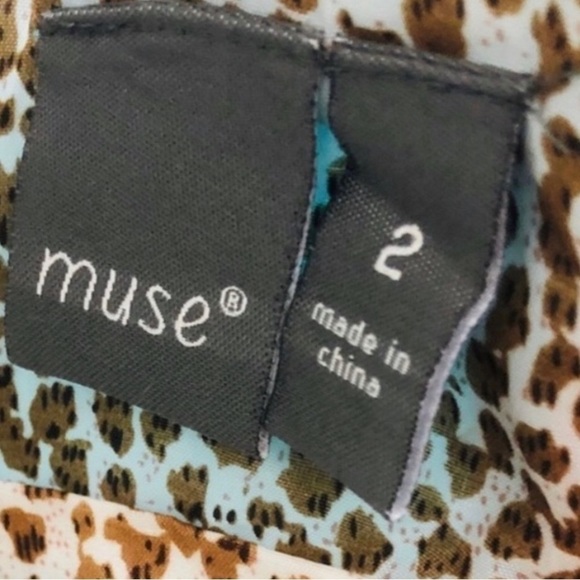 Muse Midi Sleeveless Turquoise Teal Midi Dress Size 2 - Picture 7 of 8